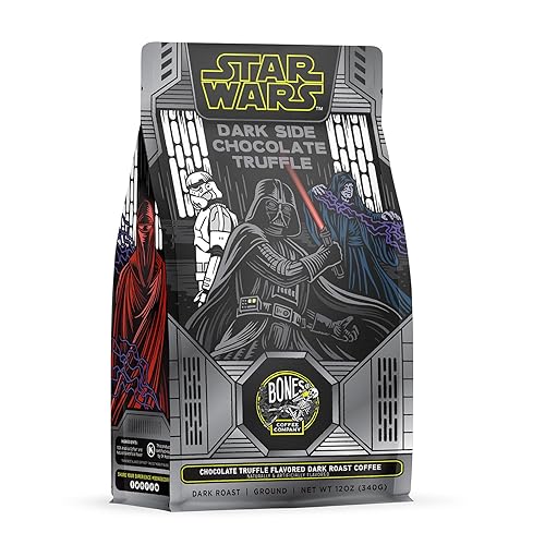 Miniatura 236 de Bones Coffee Company - Granos de café molido French Vanilla, café arábico de tostado medio y baja acidez, café gourmet, 355 gr