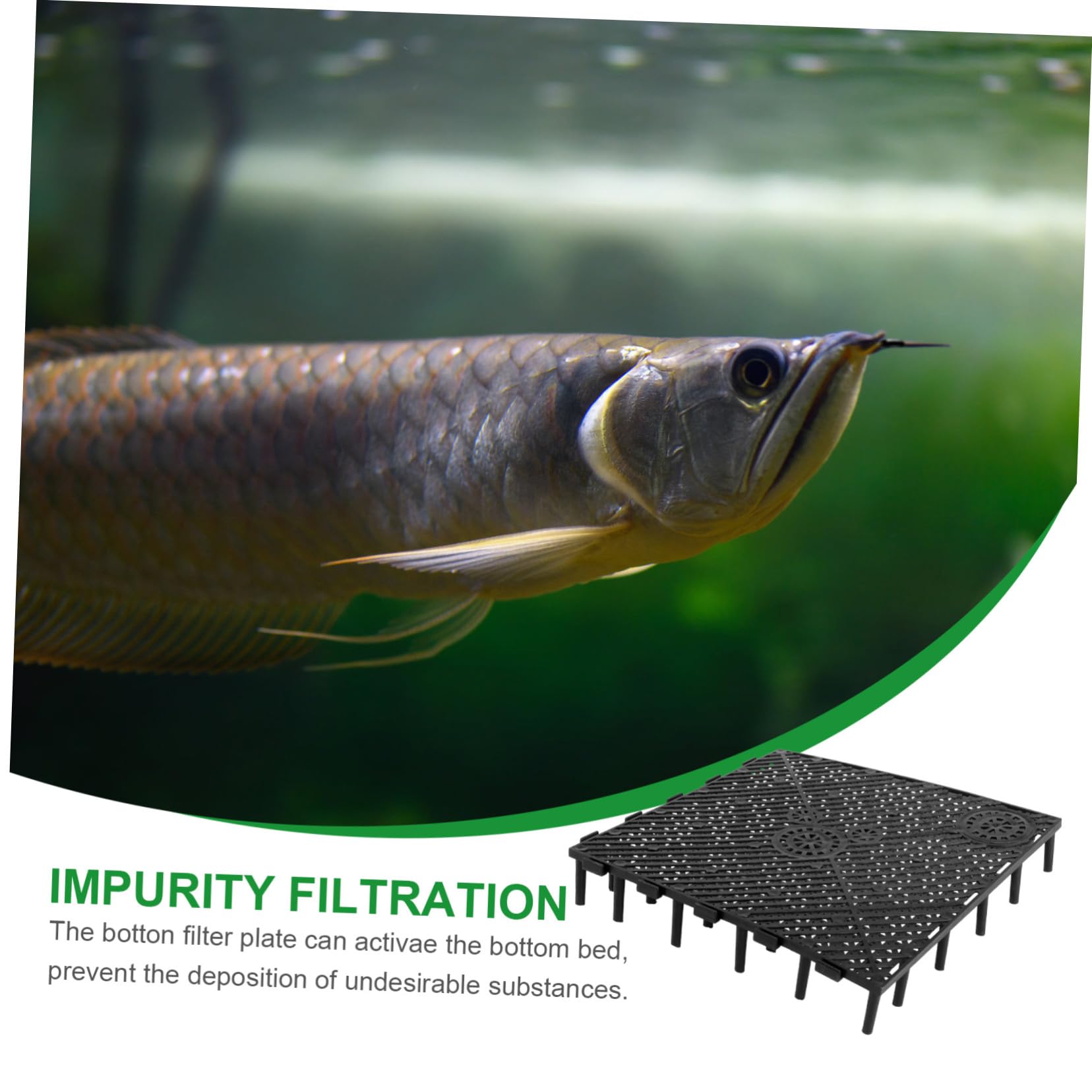 Toddmomy Filtre de Fond pour Aquarium 20 Pièces Plaques Filtrantes en PVC Résistant Installation Facile Épissure Personnalisée pour Réservoirs Poissons
