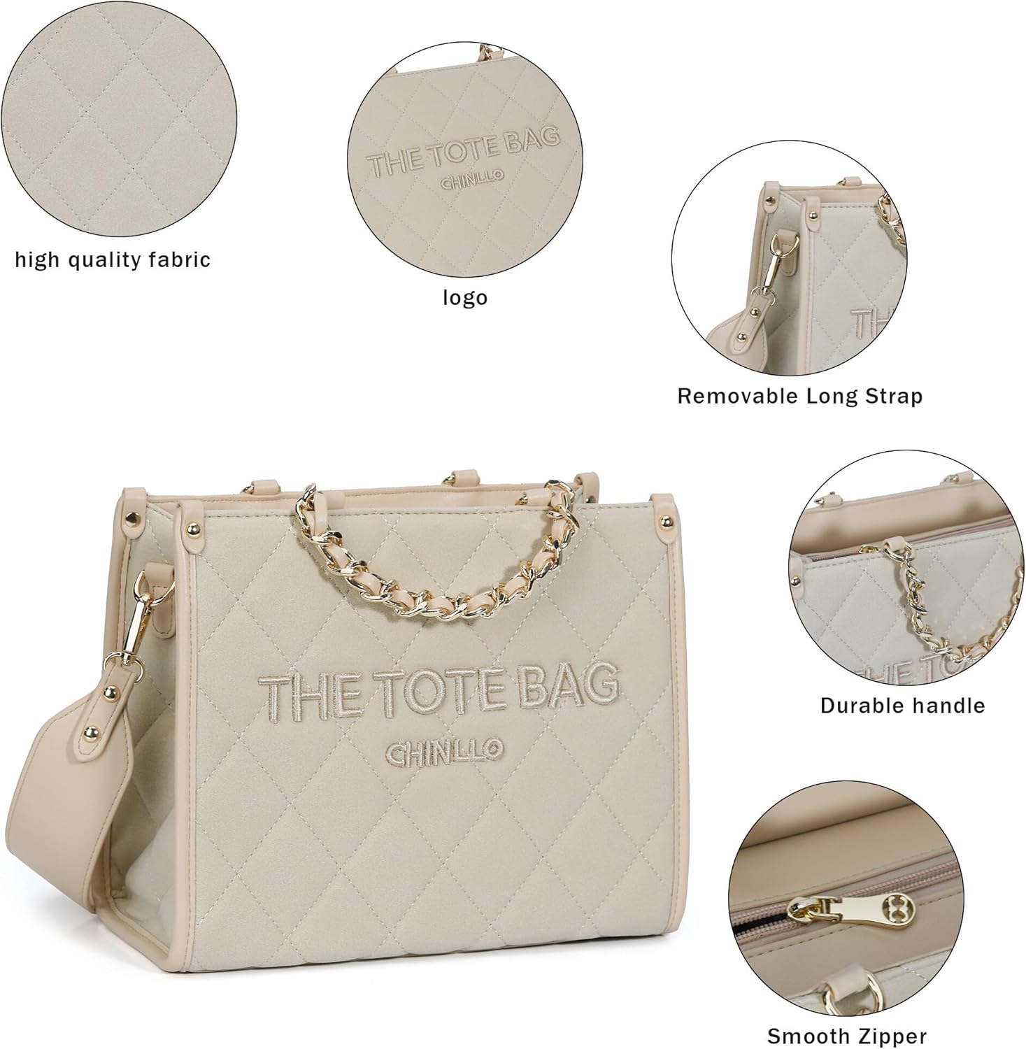 Tote Bag for Women Top Handle Satchel Purse and Handbags with Shoulder Strap - Image 3