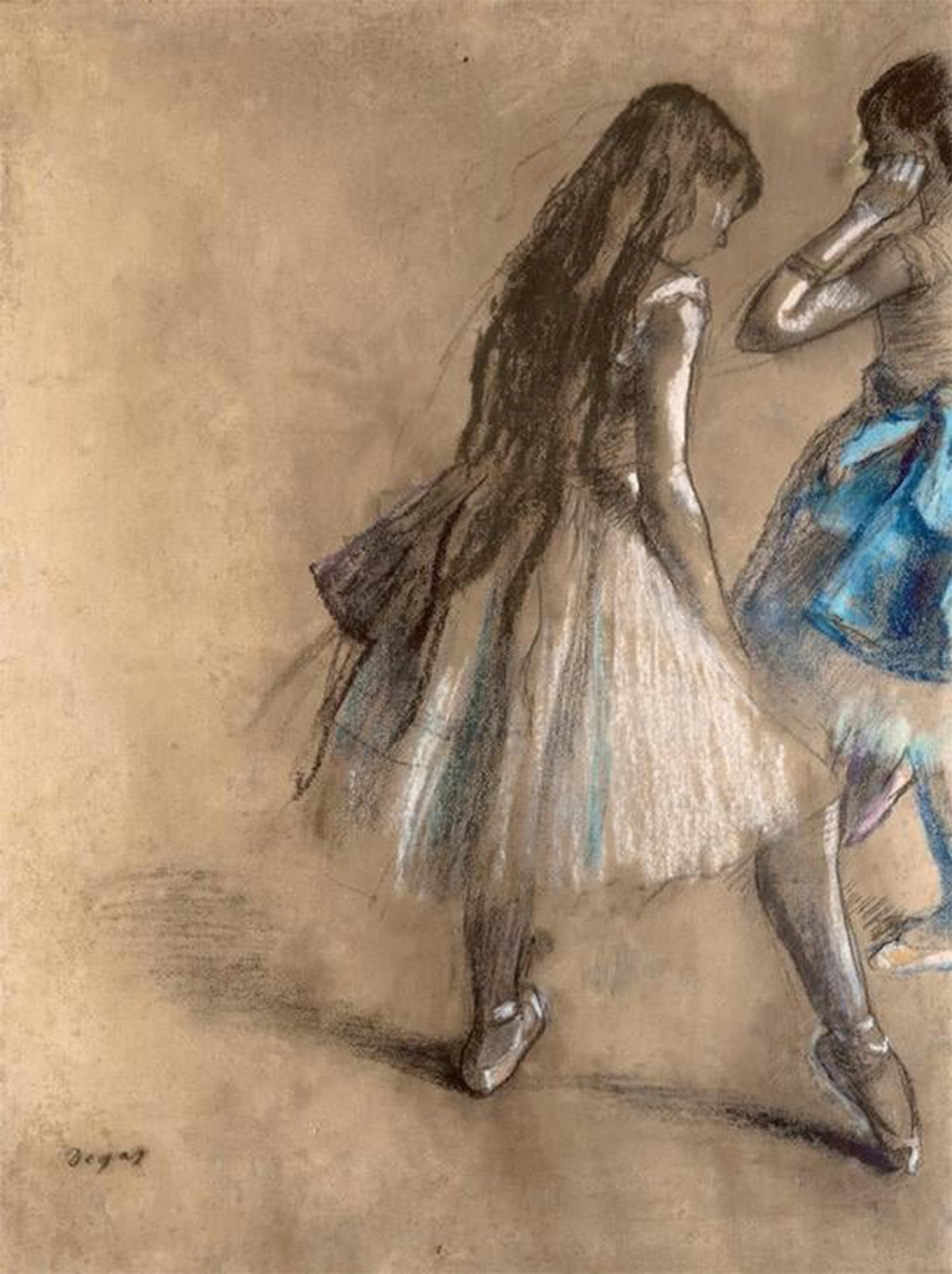 ARTXLXXBN Famous Prints Artwork Pictures Poster Painting Art Dancer At Rest by Edgar Degas Artwork Landscape Pictures for Home Decor 60x90cm