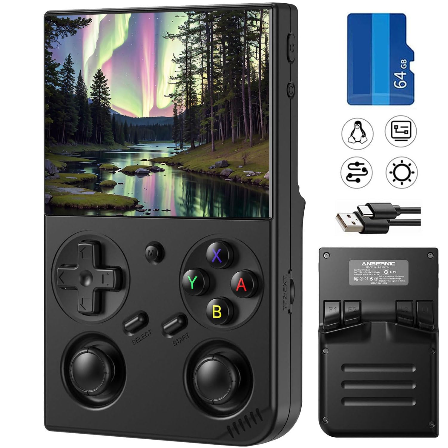 Amazon | RG35XX Pro 携帯型ゲーム機Linuxシステ IPSOCAフルスクリーン