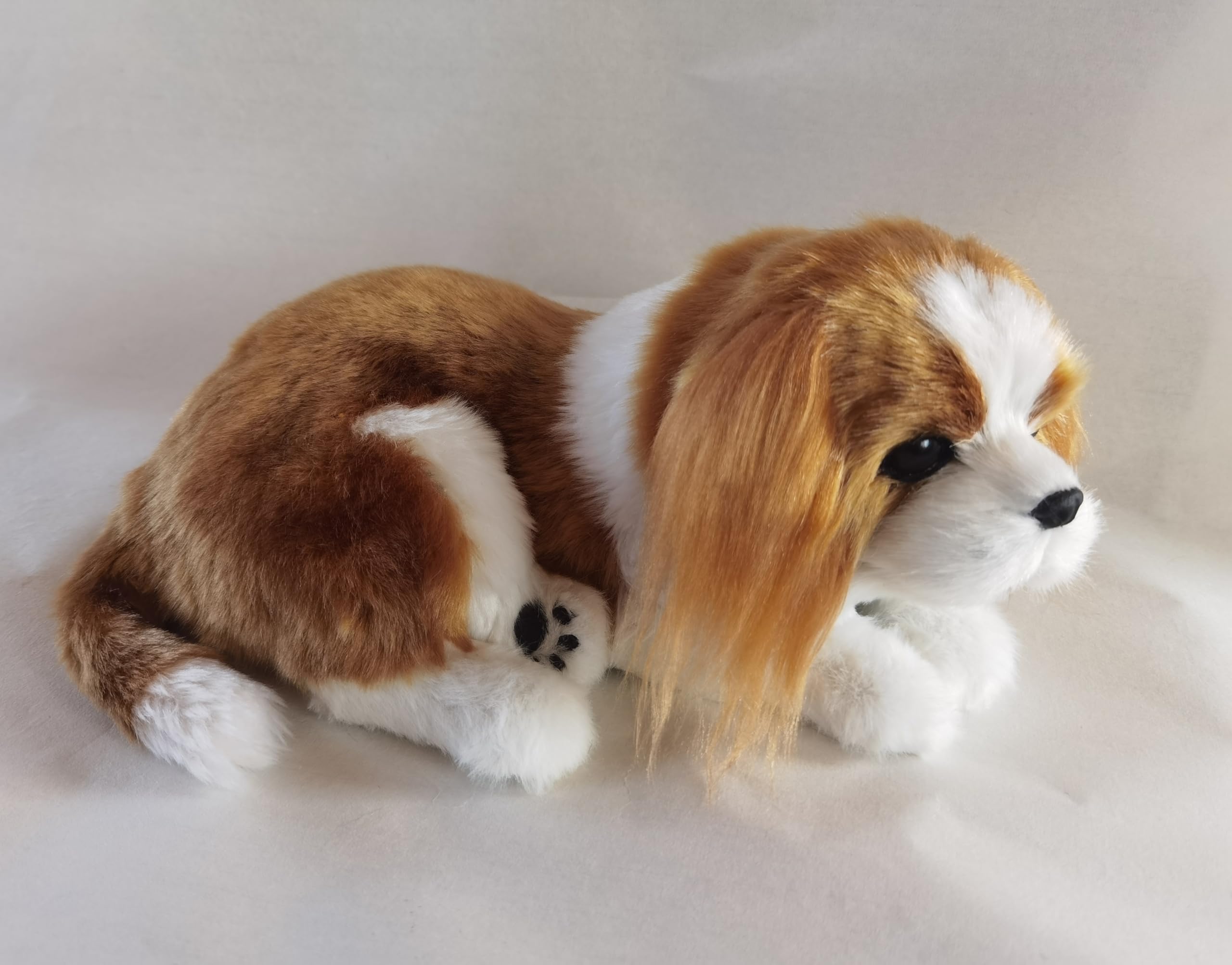 PawFection Pets Cavalier King Charles Dog, Realistic, Lifelike Stuffed Interactive Nodding Pet Toy, Companion Pet Puppy with 100% Handcrafted Synthetic Fur - Image 3