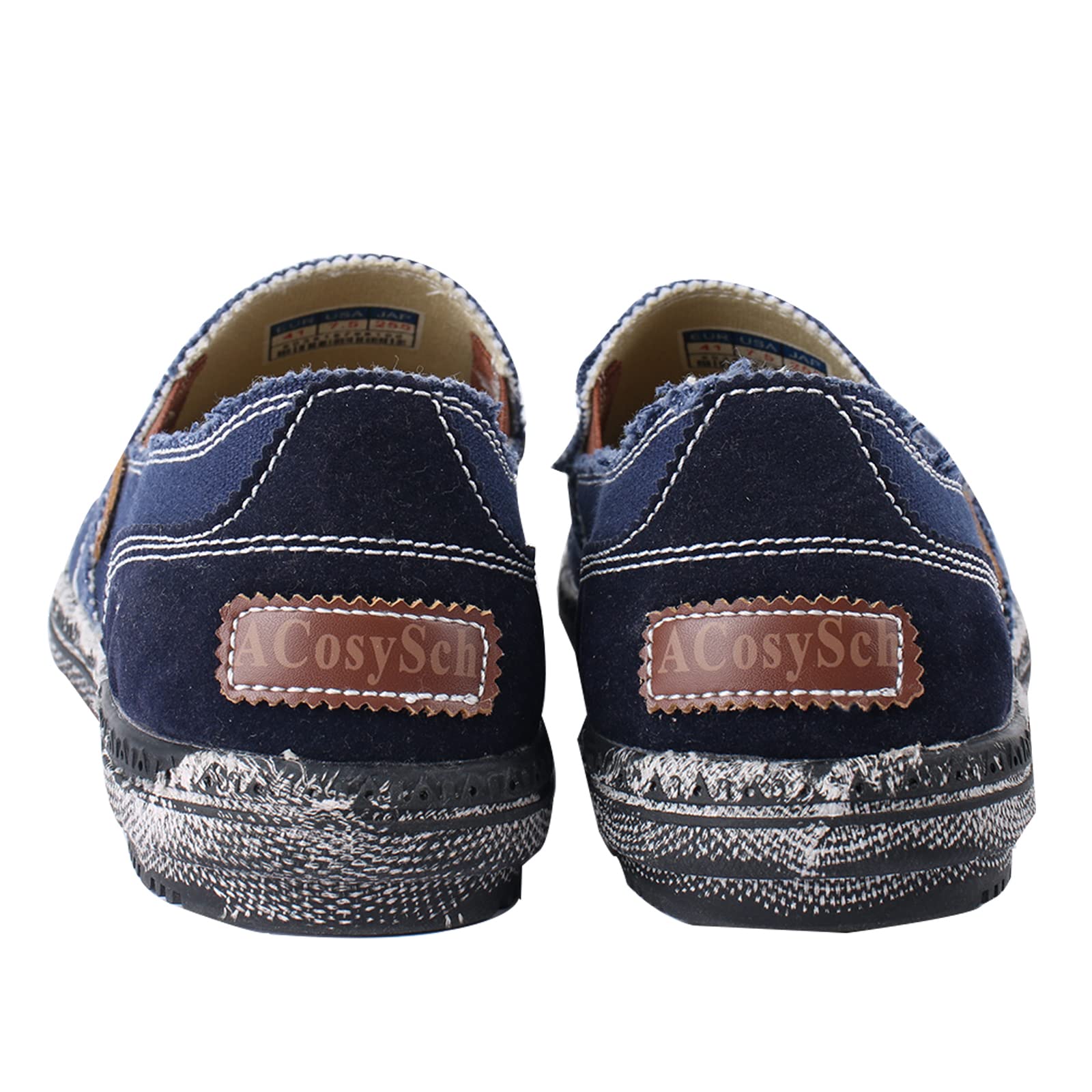 Chaussures en Toile Homme Léger Chaussures Bateau Respirant Mocassins Antidérapant Sport Sneakers
