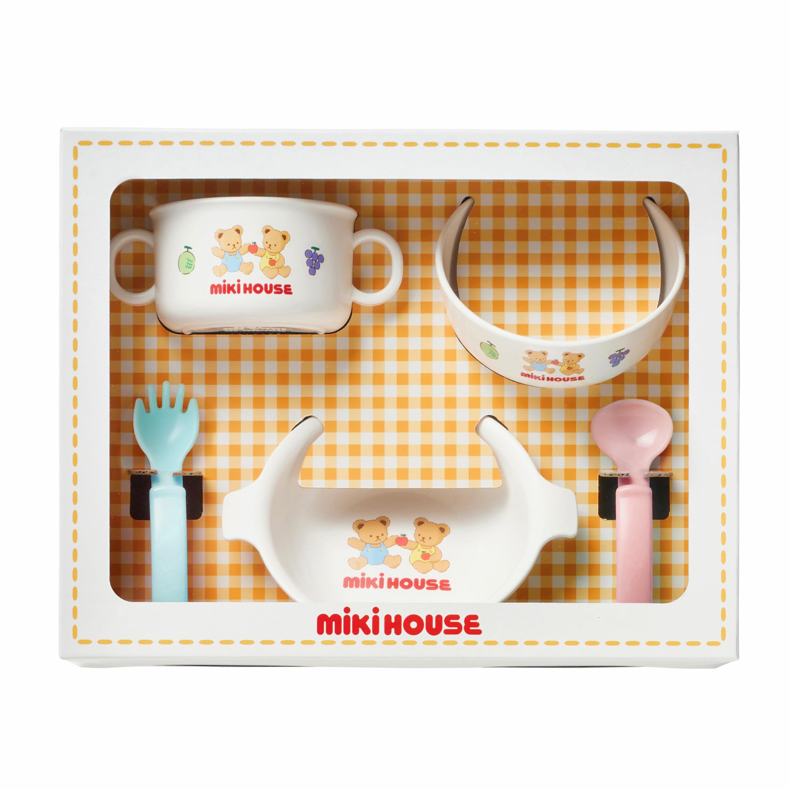 Amazon.co.jp: [ミキハウス] テーブルウェアセット ご出産祝い ベビー 