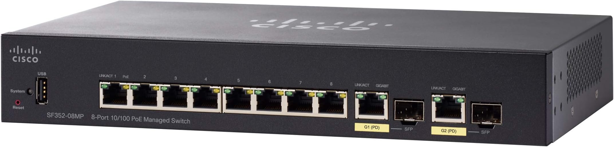 CiscoSmall Business SF352-08 POE+