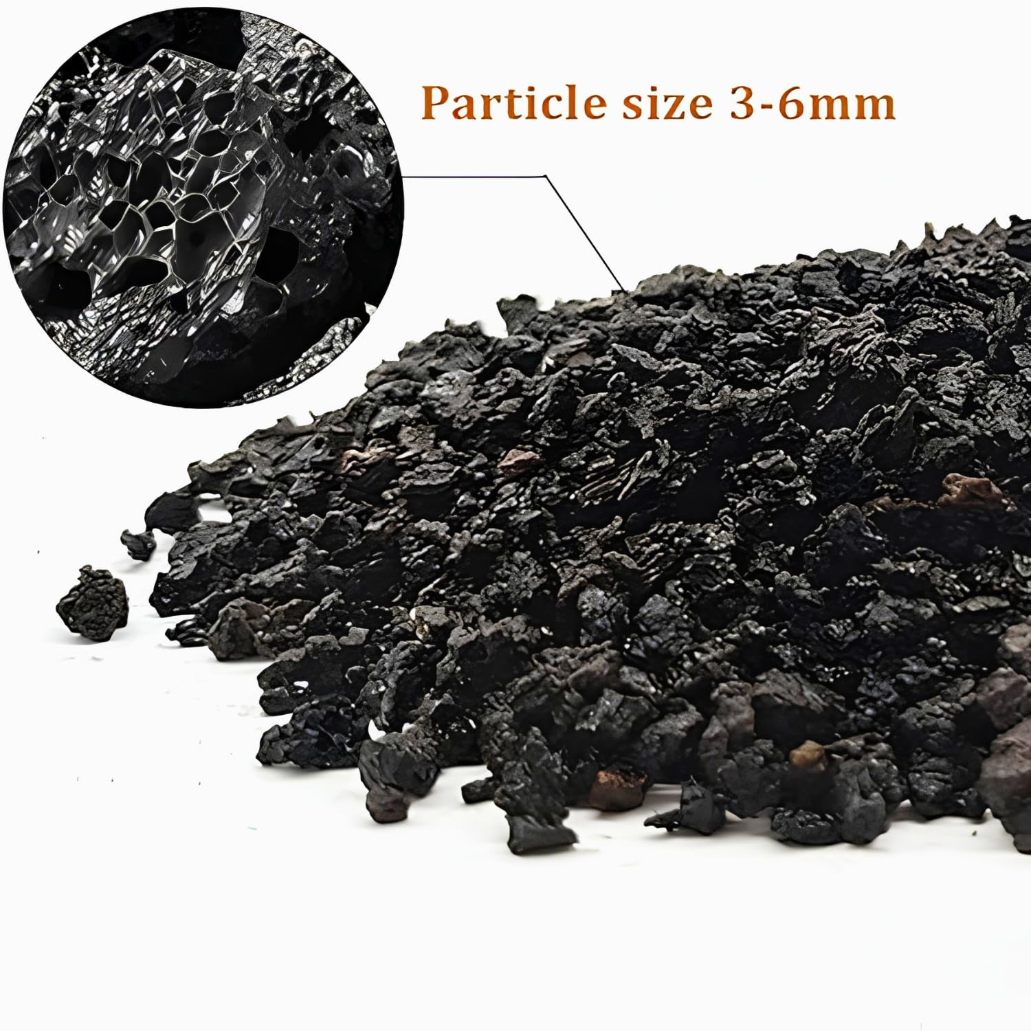 VAYINATO Aquatic Remedies Wild Lava Pure Black 5Kg | Special Edition Black Volcano Gravel for Planted Aquarium, Aquascaping & Garden Plants | Natural Porous Lava Substrate for Fish & Shrimp Tanks 1