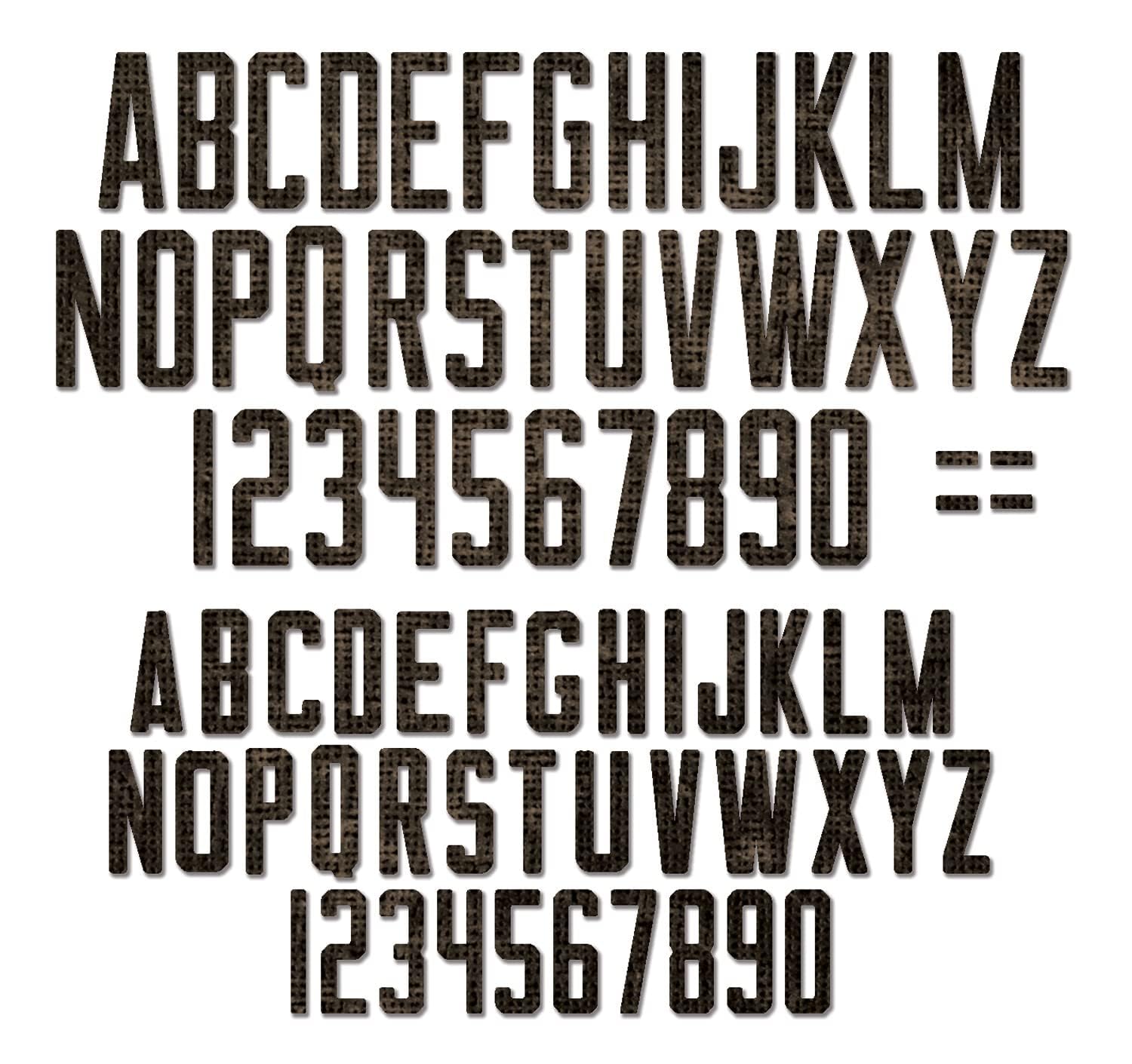 Sizzx Thinlits Die Set 73PK Alphanumeric Theory by Tim Holtz | 665924 | Chapter 3 2022