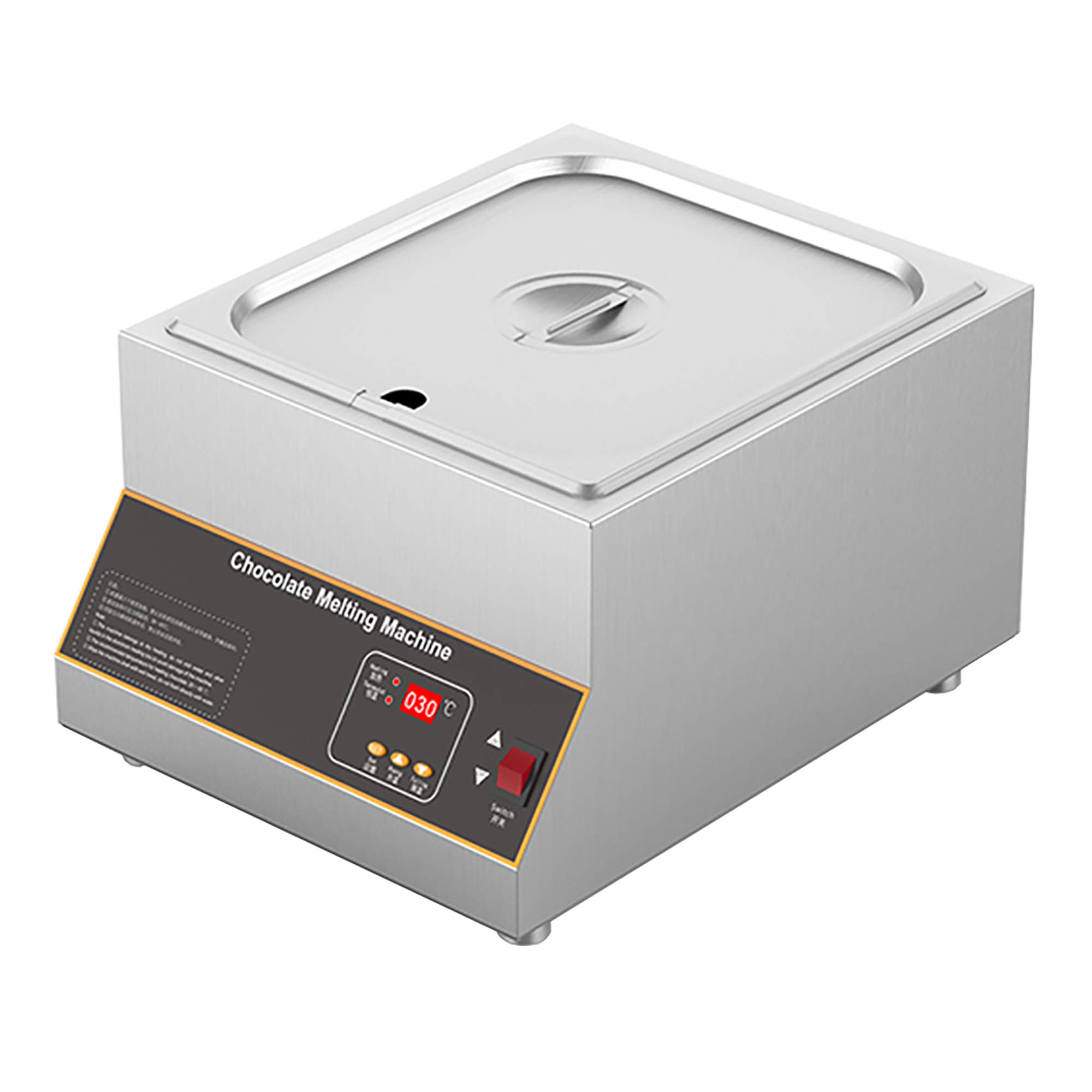 AYCDL 4 cylinders Chocolate Tempering Machine, 500W 0-85℃/0-185℉ Chocolate Melter, Heat 12KG Chocolate Tempering Machine, 4 Cylinders,Single Cylinder