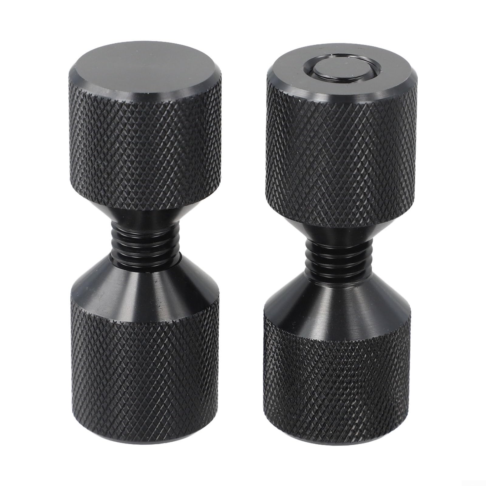 Ensemble de goupilles à deux trous à bride en aluminium de 3,8 cm avec niveau intégré pour ASME Outil de positionnement d'alignement de tuyau de 68 kg Finition oxyde noir Grand 70 x 27 mm