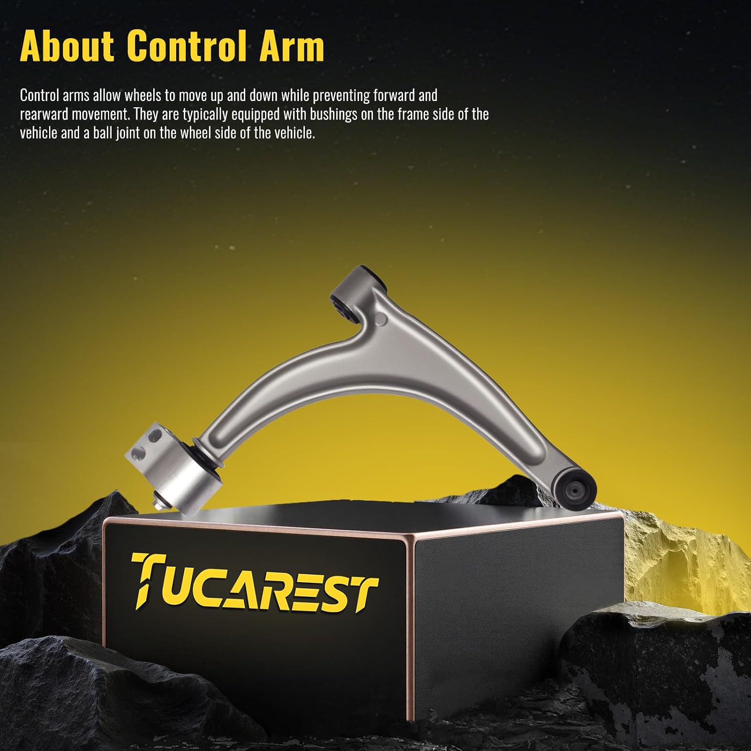 TUCAREST K620180 Front Right Lower Control Arm and Ball Joint Assembly Compatible With 2004-2012 Chevy Malibu /05-10 Po-ntiac G6 /07-09 Sa-turn Aura Passenger Side Suspension