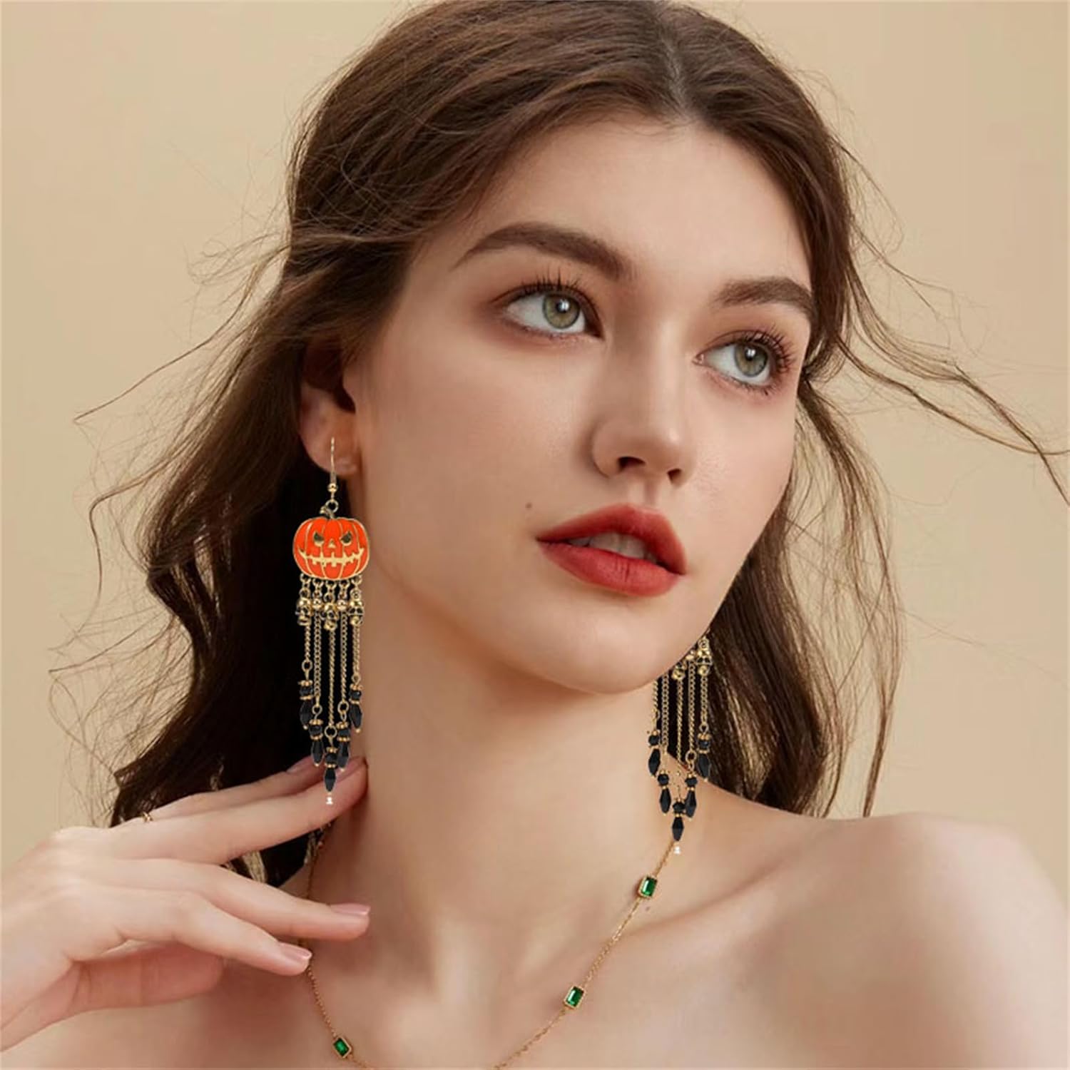 Halloween Dangle Drop Earrings for Women Unique Funny Earrings Halloween Party Costumes Earrings Thanksgiving Day Jewelry Gifts - Image 3