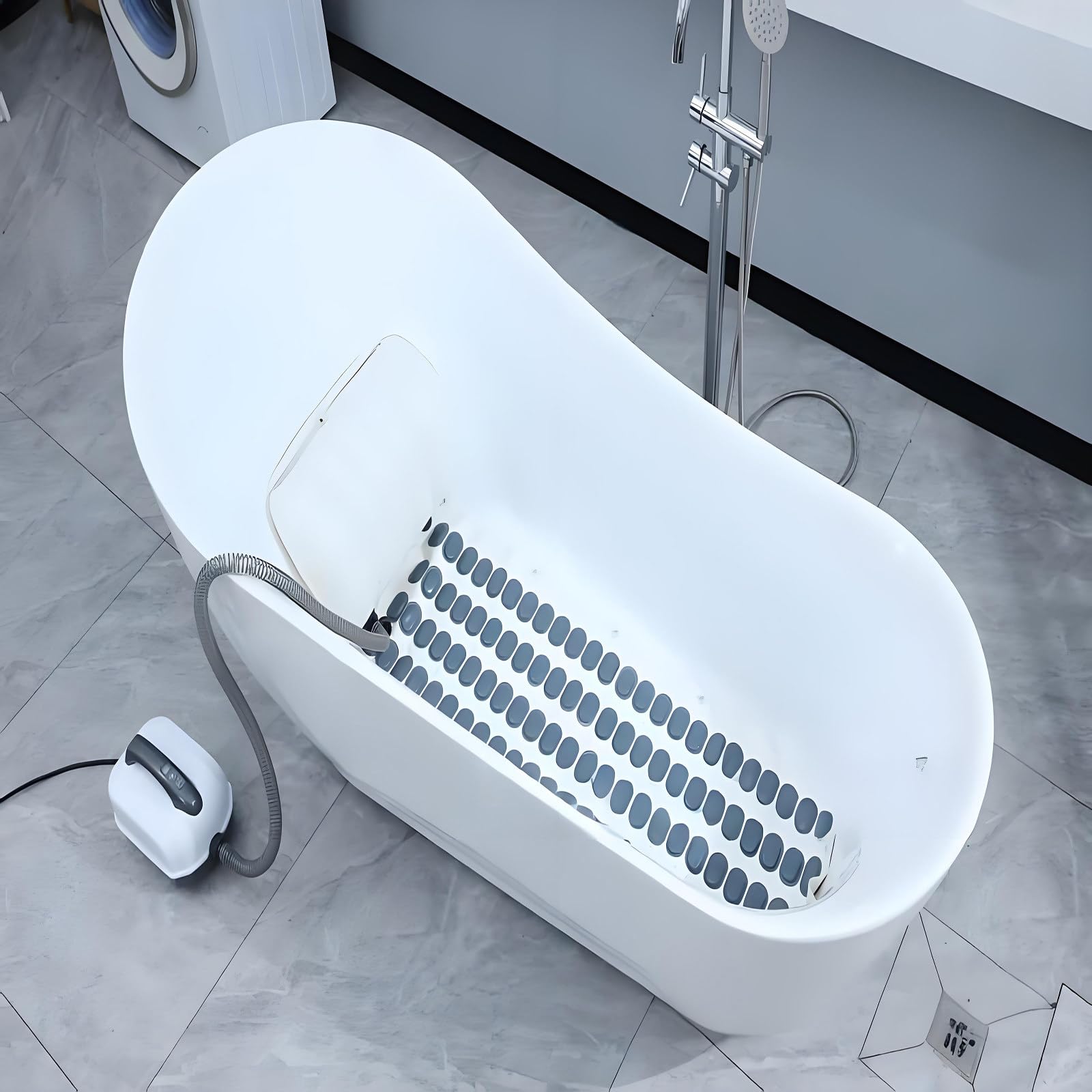 Mata do masażu Bath Spa Bubble Mat do wanny Home Surfing Massage Bath Mata do kąpieli Bubble Bath Thermal Massager Machine Spa Wodoodporna antypoślizgowa