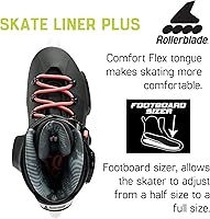 Vista 6 de Rollerblade Twister XT - Patines en línea para mujer, color negromenta, rendimiento urbano