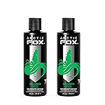 Arctic Fox Semi-Permanent Hair Dye, Vegan & Cruelty-Free, Ammonia-Free, Conditioning, Vibrant Iris Green, For All Hair Types, 8 Fl Oz (Pack of 2)