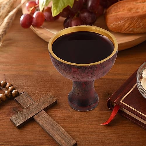 Miniatura 5 de Cabilock Big Chalice Santo Grial Cup: Cáliz vintage para beber vino, diario y cáliz gótico para beber, ideal para el Día del Padre
