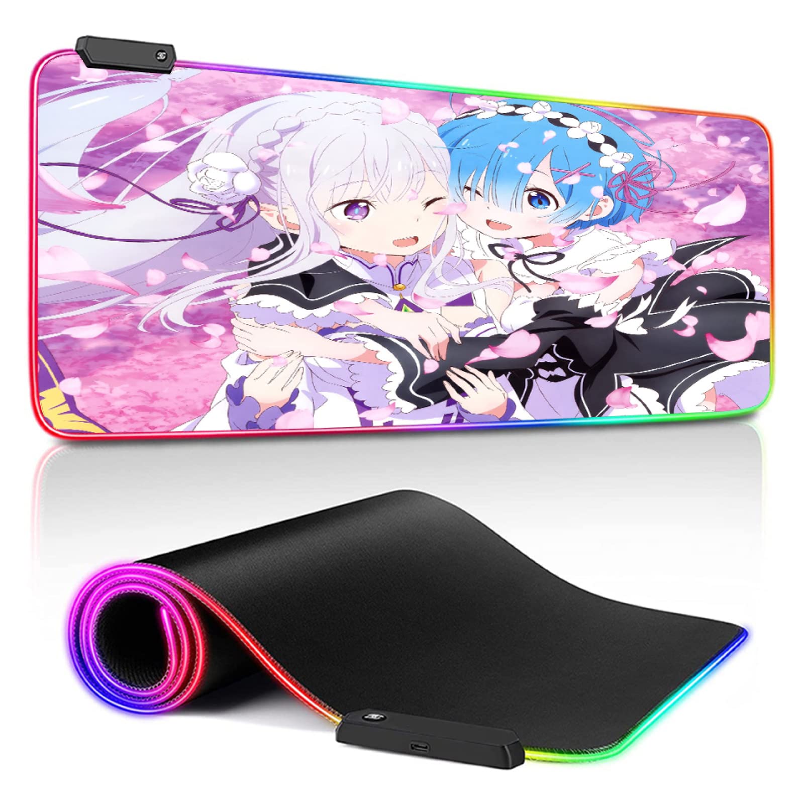 Amazon.co.jp: ゲーミングマウスパッド大規模な拡張アニメRe：ゼロRGB