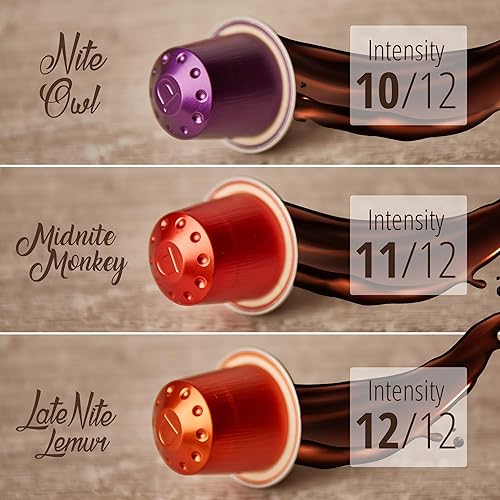 Miniatura 8 de Nite Edition MidNite Monkey 120ct para Nespresso Original Machine Compatible Pods I Intensidad 11  Cápsulas de café de aluminio Me gustan los granos