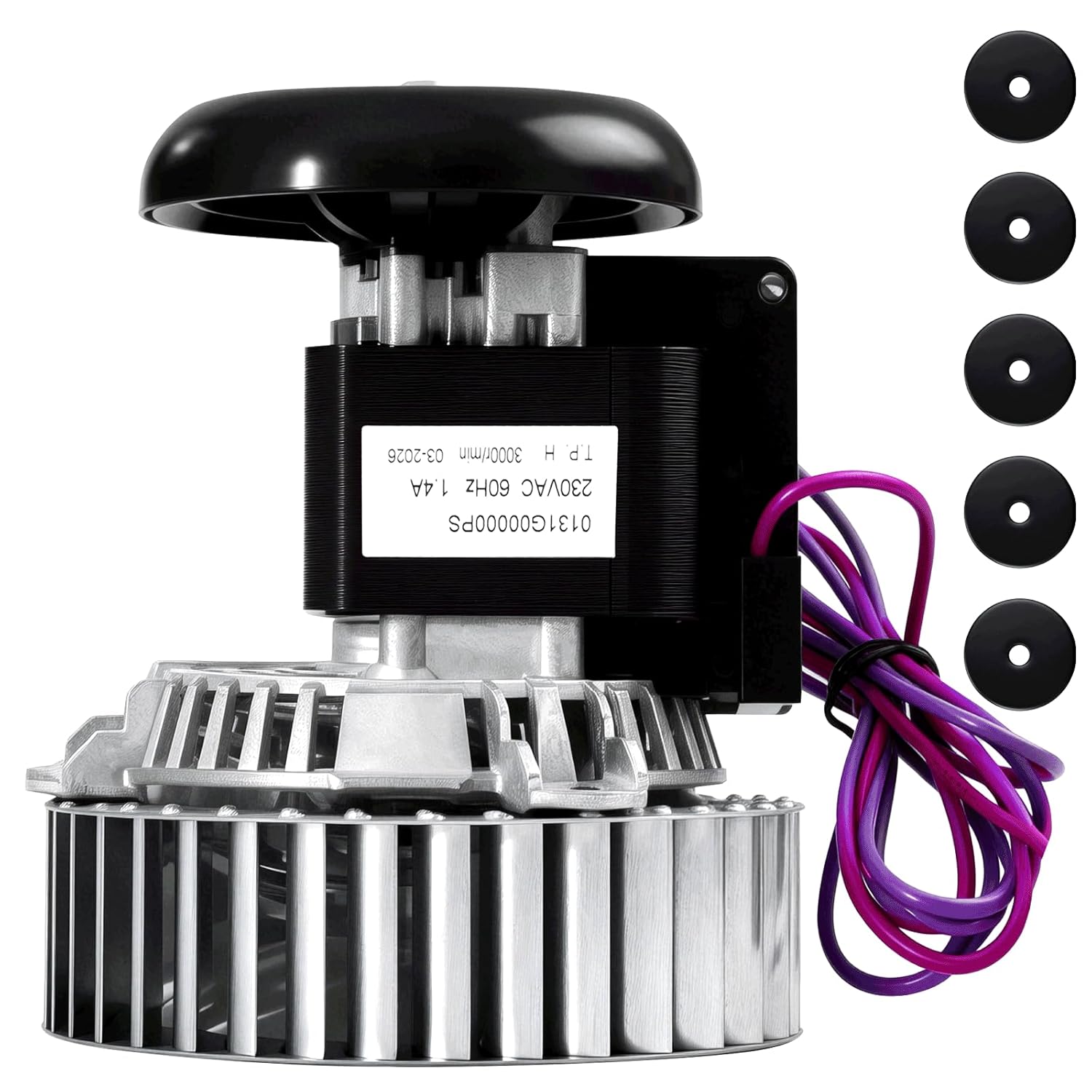 0131G00000PS 0131G00000P Inducer Motor Furnace for Goodman Inducer Motor 71582338 Compatible with Fasco Draft Inducer Motor A078 J238-150-15301 66000 70582338 for Packard 3000RPM Furnace Inducer Motor