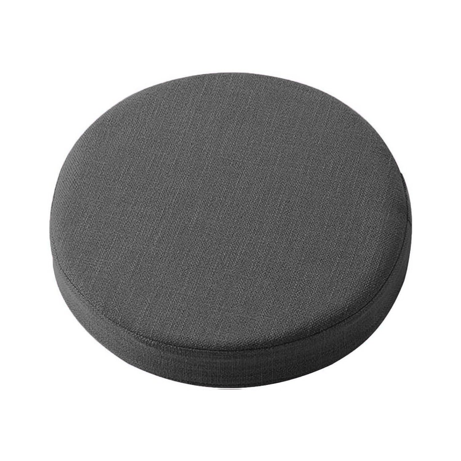 Waigg Kii Dark Grey Thick Round Chair Cushions Seat Pad,Round Washable Chair Seat Cushion For Indoor Outdoor Dining Patio Non-Slip Chair Pad (50X50x8cm,)