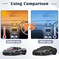 Vista 5 de Cubierta de coche con protección UV, resistente al viento, al polvo, a los arañazos, universal para exteriores