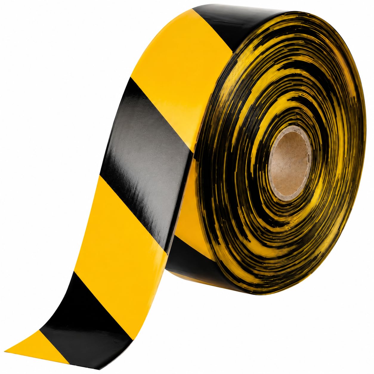Zayejod Cinta Marcadora Suelo 30M Espesor 1.1mm, Cinta Seguridad Resistente Autoadhesiva Para Almacenes, Fábricas, Carretillas Elevadoras, Suelos Alto Tráfico (5cm, Negro & Amarillo)