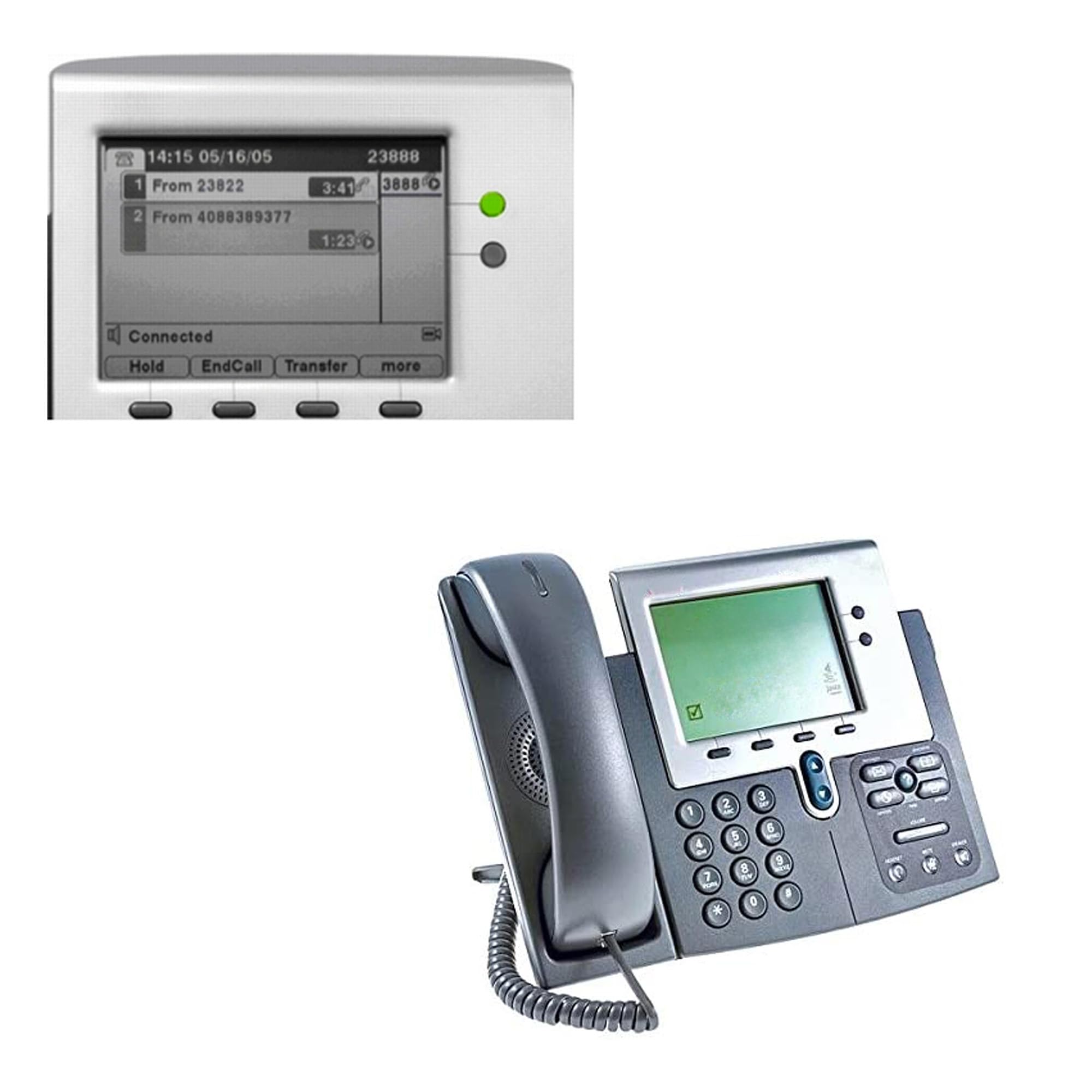 SIMPLETEK - Telefono VoIP aziendale con alimentazione PoE, base e cornetta inclusa, LCD scala di grigi, senza alimentatore esterno (Ricondizionato)