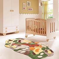 Vista 10 de LEVINIS Alfombras de baño de musgo, bonita alfombra decorativa de musgo para baño, alfombra suave de pelo largo, alfombra de área para dormitorio