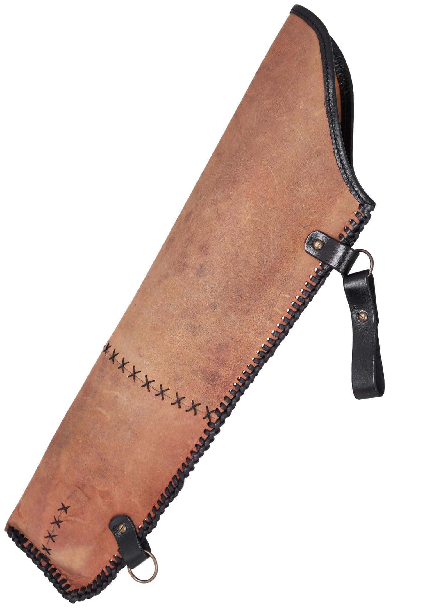 Battle-Merchant Mittelalter Lederköcher für Pfeile | Hüftköcher aus Leder, Seitenköcher für Bogenschießen, Mittelalter Zubehör für LARP & Cosplay