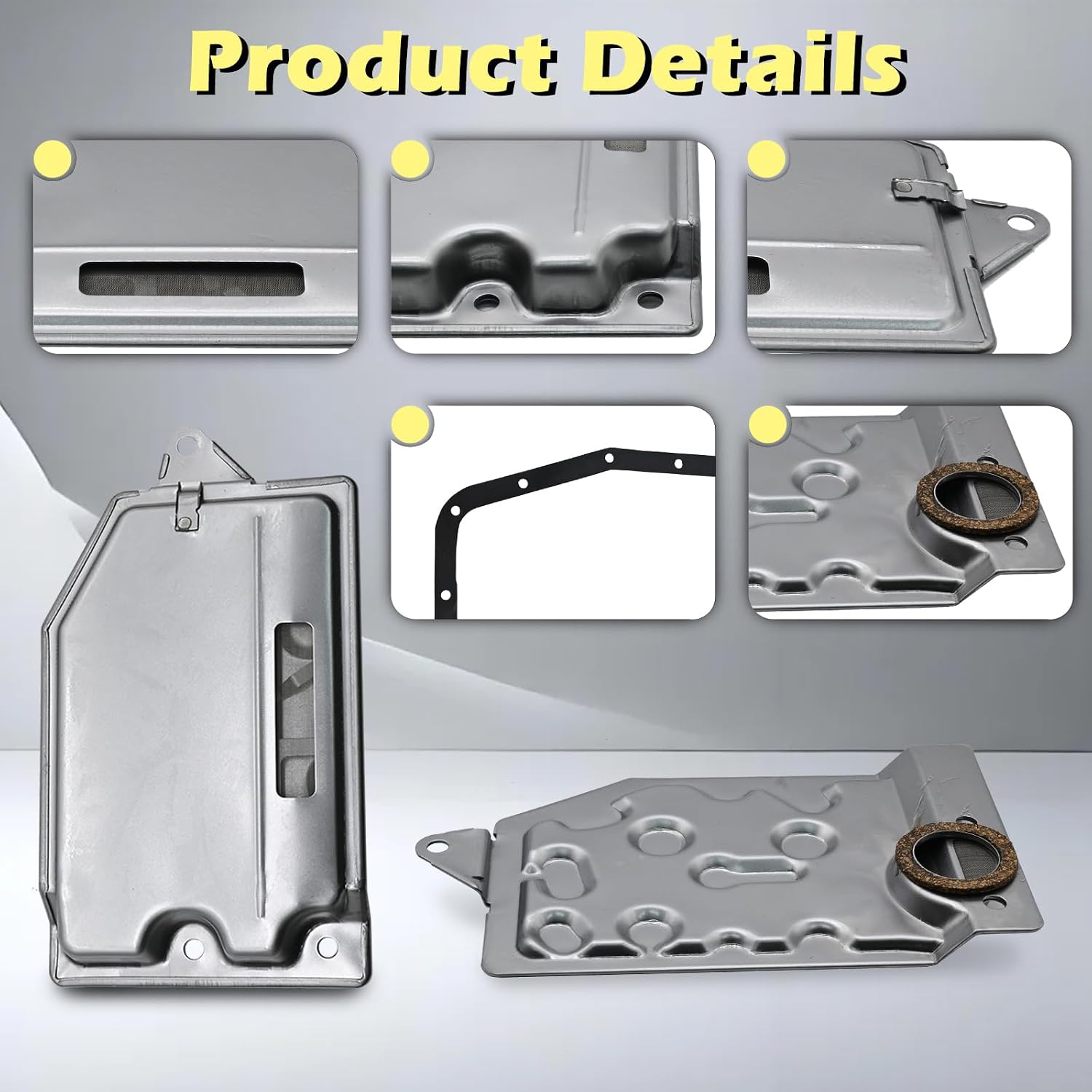 A140E A140L A141E A142E A142L Automotive Trans Transmission Filter Kits Oil Pan Gasket 1.5L 1.6L 2.0L 2.2L 2.5L Compatible with Geo Toyota Camry Prizm Celica Solara Tercel # 35330-32022