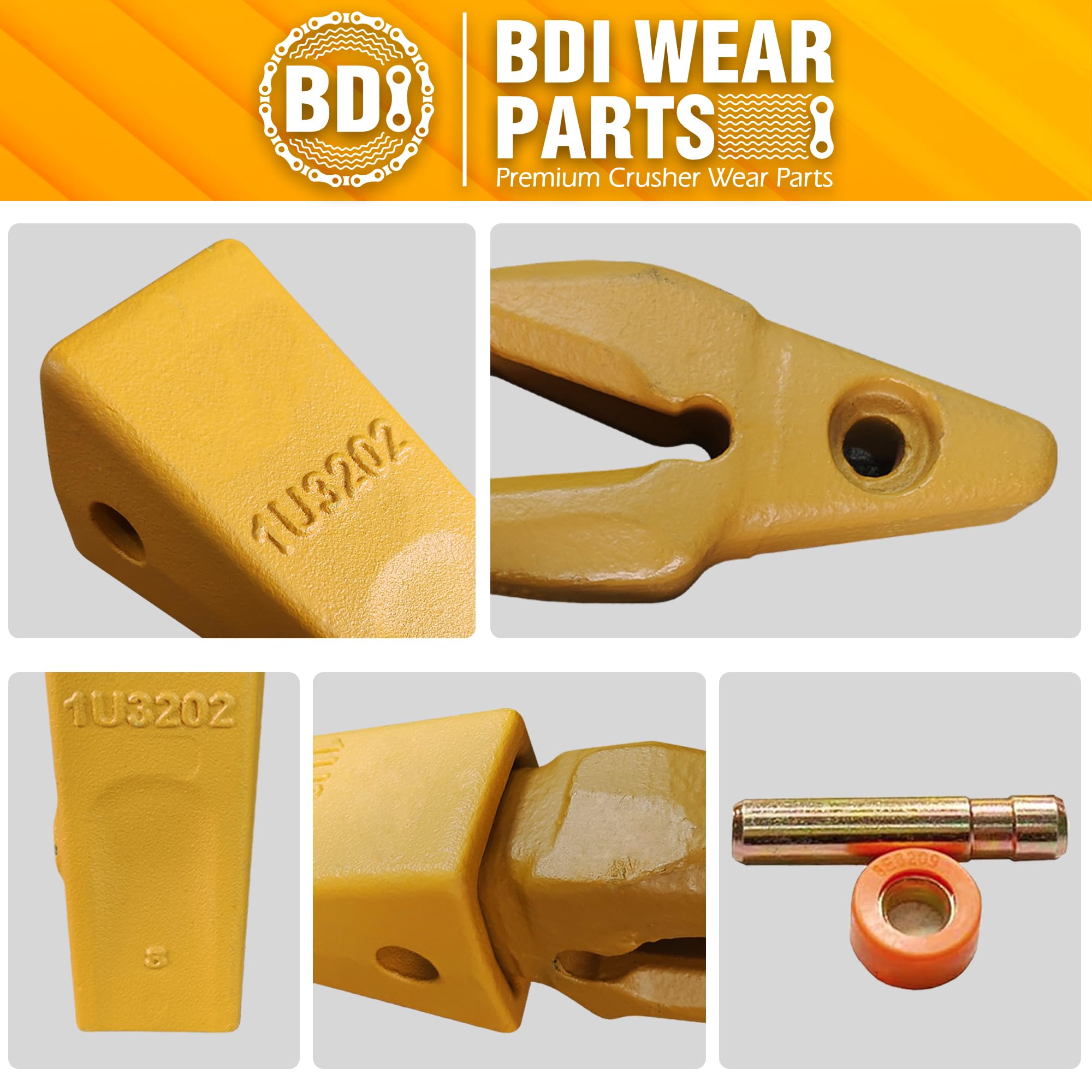 BDI Wear Parts Assembly Adapter 119-3204 Bolt On Shank /1U3202