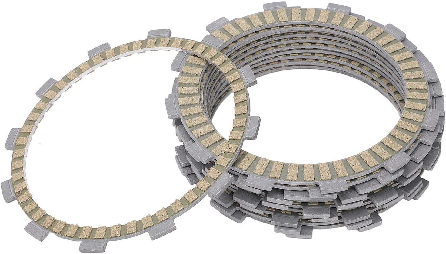 11 Piece Clutch Friction Disc Plate Set, Fit for Monster 696 2008 to 2013, 796 2011 to 2013, 795 and 1100, Sturdy Paper Base Motorbike Kit for Smooth Power Transfer and Quiet