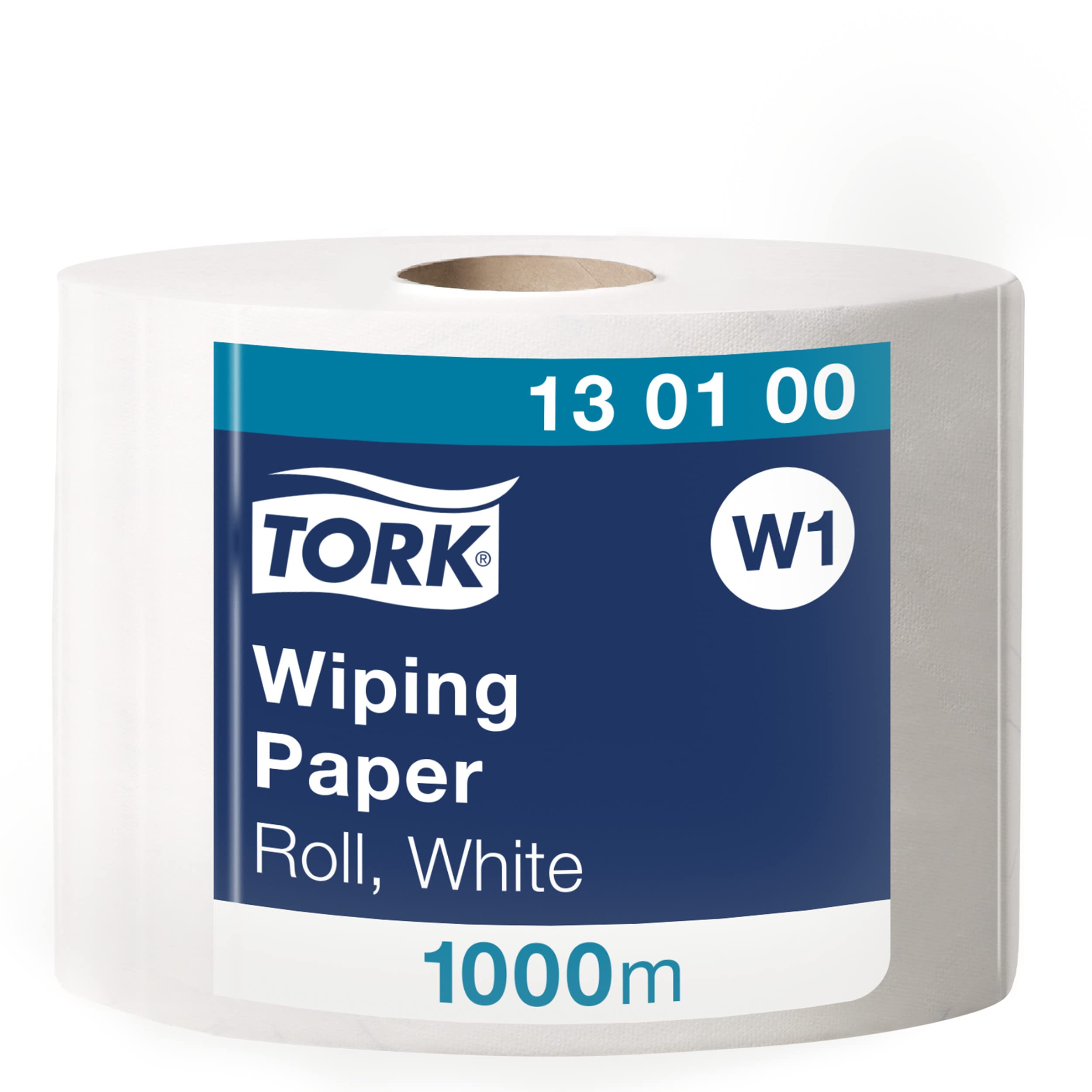 Tork 130100 Carta Multiuso per Asciugatura Advanced, Compatibile con Il Sistema W1 (da Terra o da Parete), monovelo, 1 conf. x 1 Rotolo (1 x 1000 m), Colore Bianco