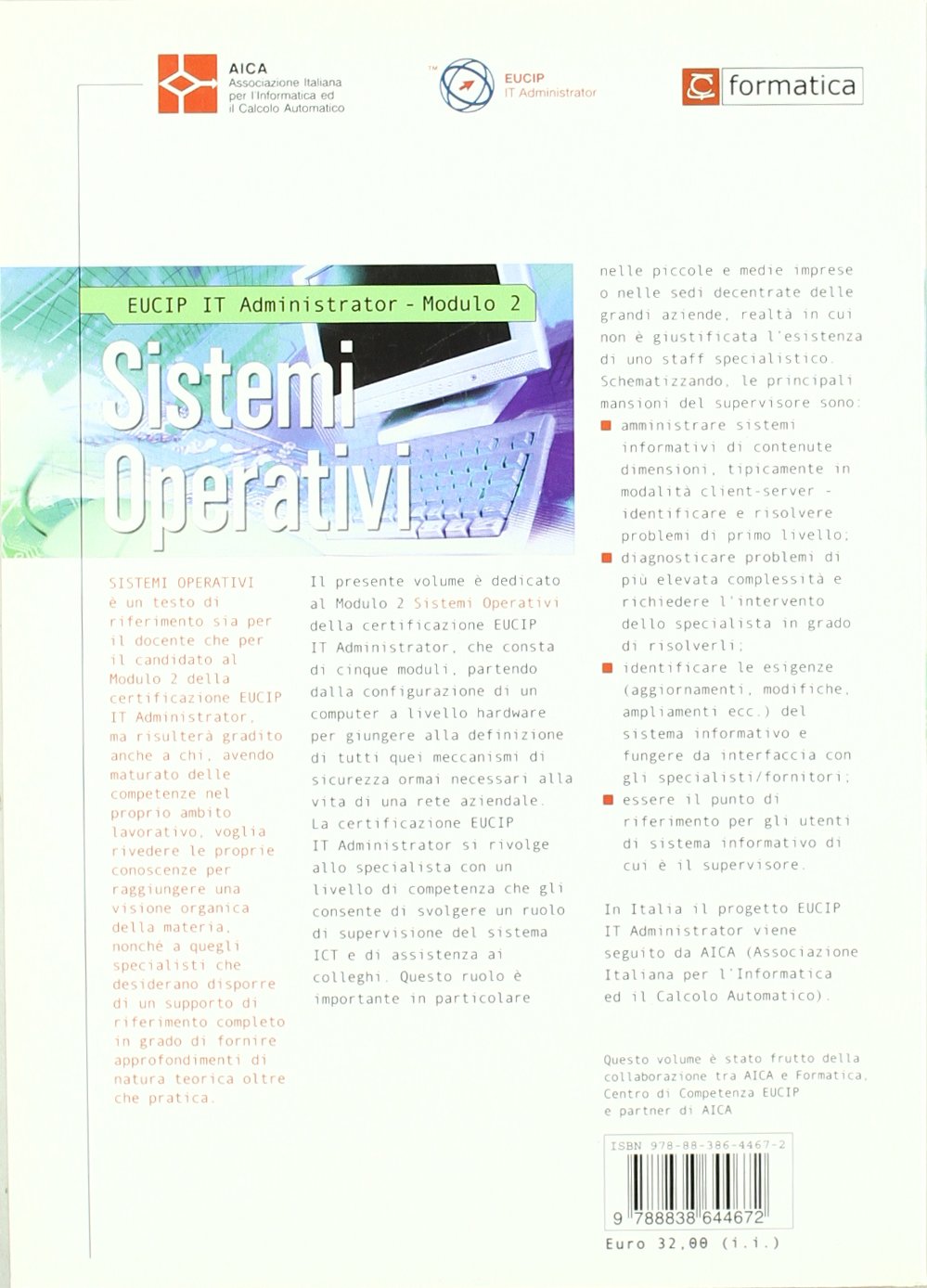Sistemi operativi EUCIP-IT Administrator. Modulo 2