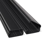 ZhiYo TV Couverture de cordon pour mur, 31.5 Dispositif de câble d'inch, Hider pour mur TV, Revêtement mural peint pour cacher les fils, kit de téléphérique, 2 x L15.8in W1.5in H0,75in