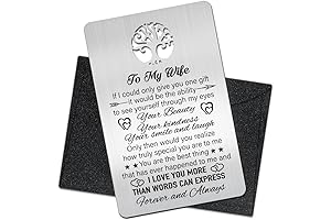 Engraved Wallet Card for Wife: Expressing Love Beyond Words