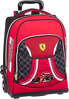Zaino Organizzato Trolley Premium Ferrari Kids, Multicolore
