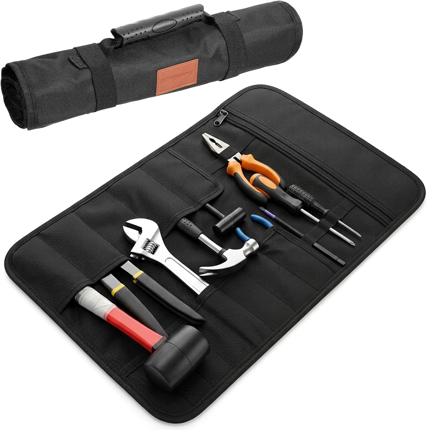 Tool Pouch 22slots Tool Roll up Pouch Heavy Duty Canvas Tools Roll Bag Screwdriver Pliers Roller Compartments Organizers for Hand Tools Wrenches