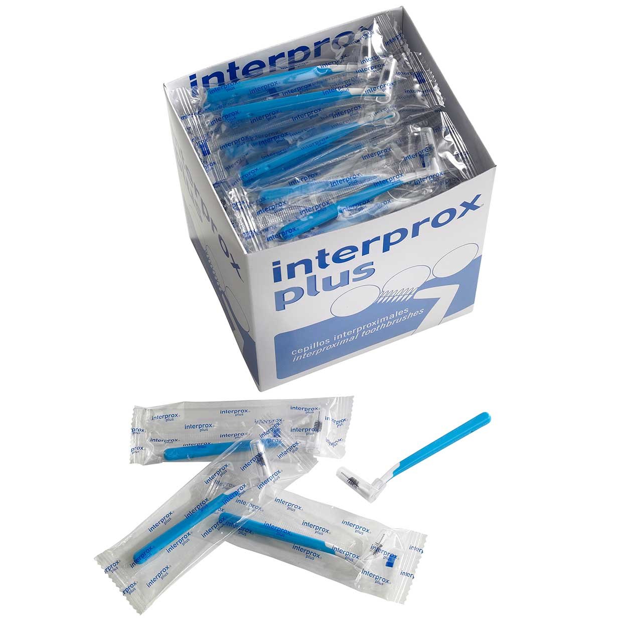 InterproxPlus Interdental Brushes Box of 100 (Blue Conical)