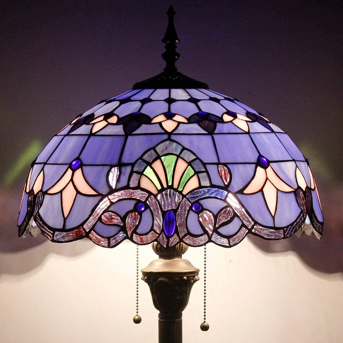 WERFACTORY Tiffany Lamp Series Stained Glass Style Lampshade Decorative Living Room Bedroom
