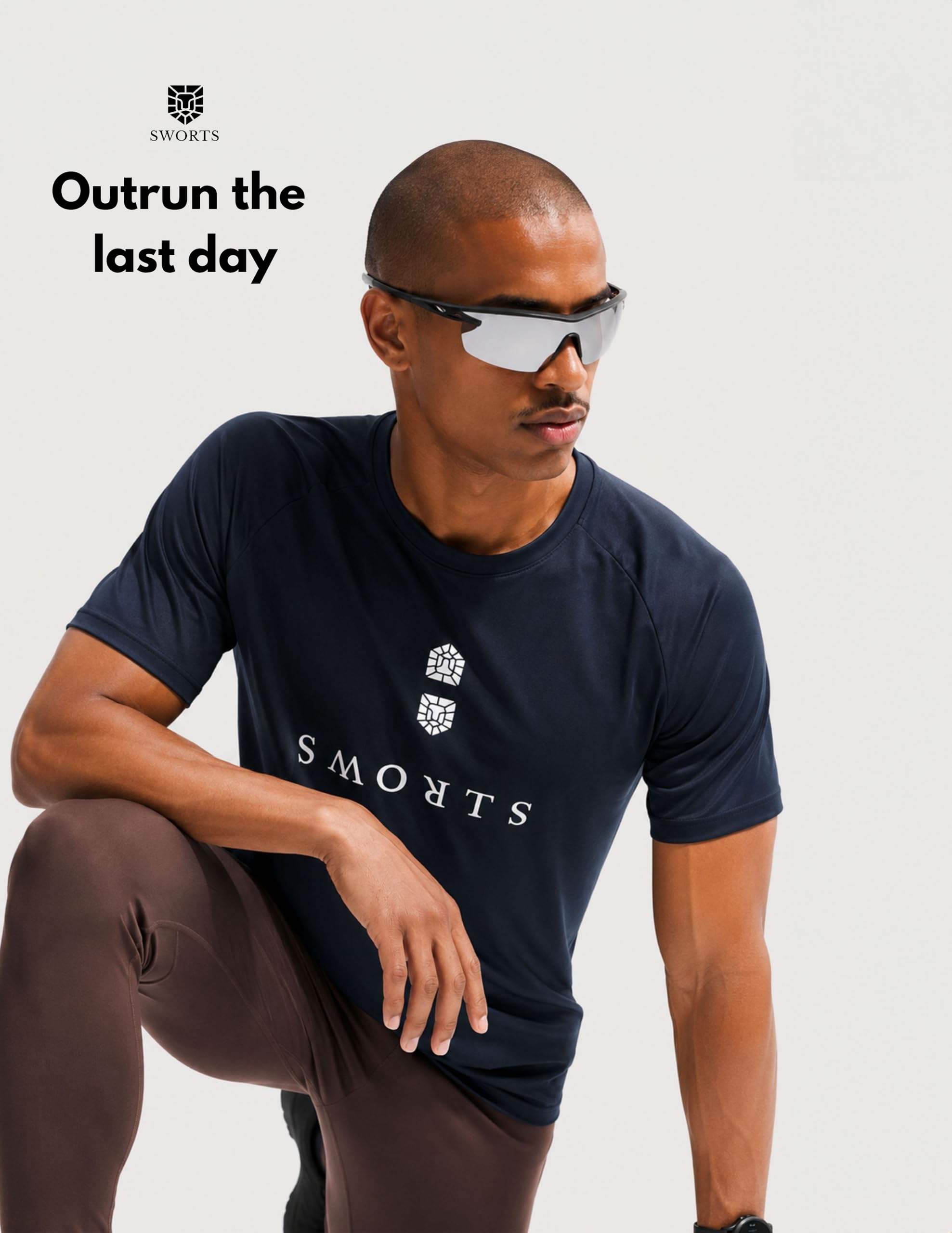 Activezone Camiseta de running para hombre I Camiseta de entrenamiento alisada con efecto frío (para correr y gimnasio)