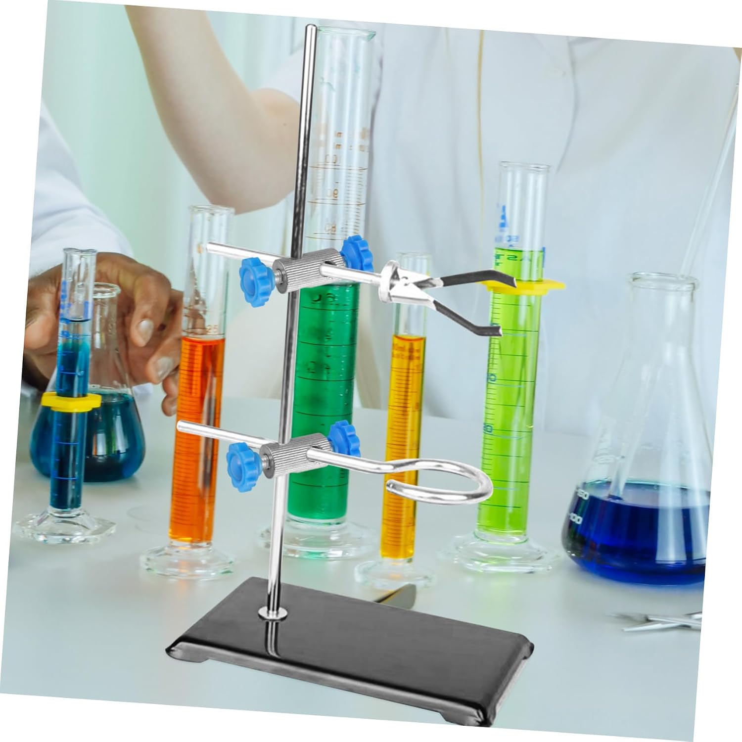 Ciieeo Lab Clamp Holder 2pcs Heavy Duty Laboratory Stand Clamp Sturdy Lab Stand Random Color