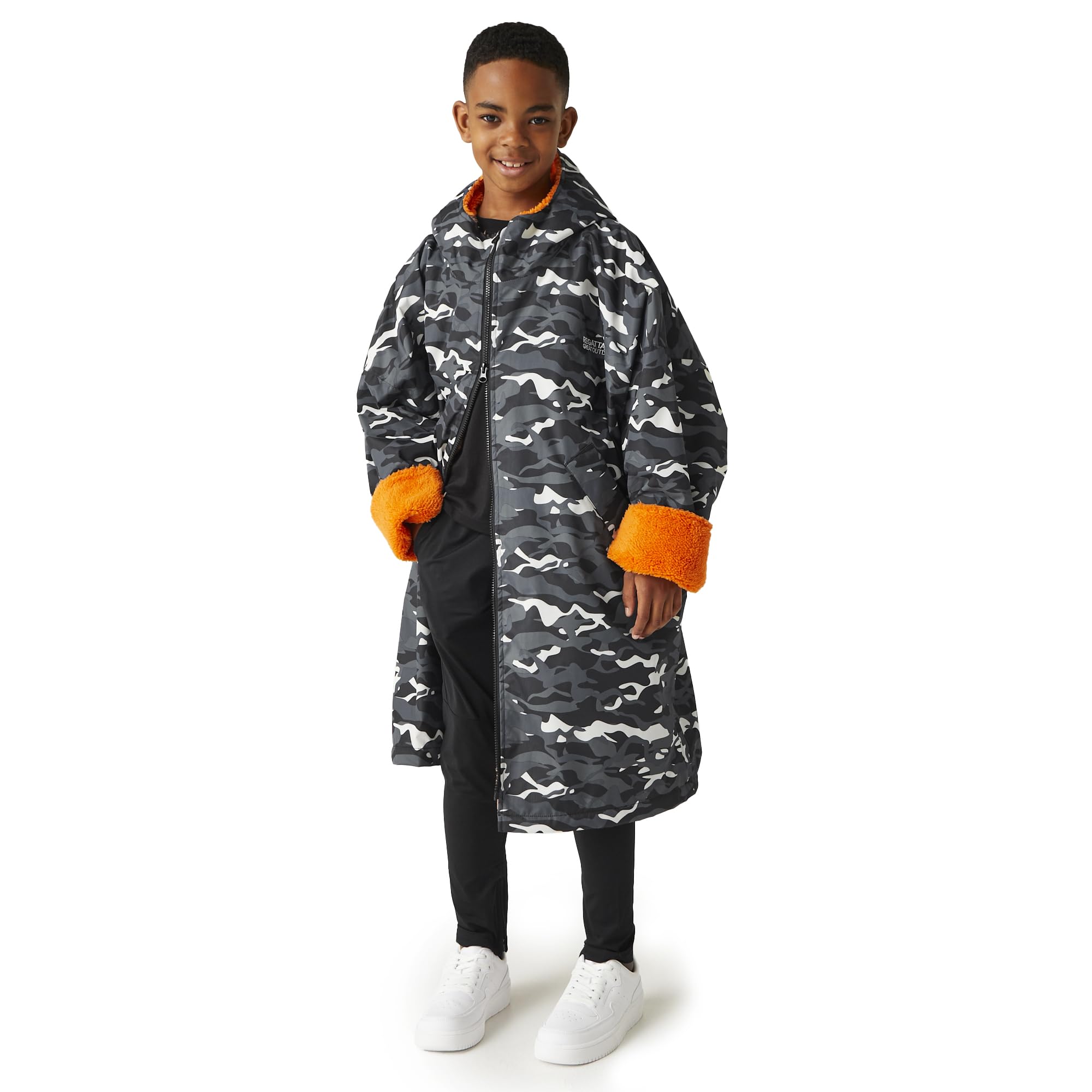 Regatta Unisex Kid Waterproof Changing Robe Oversized Fleece Lined Windproof