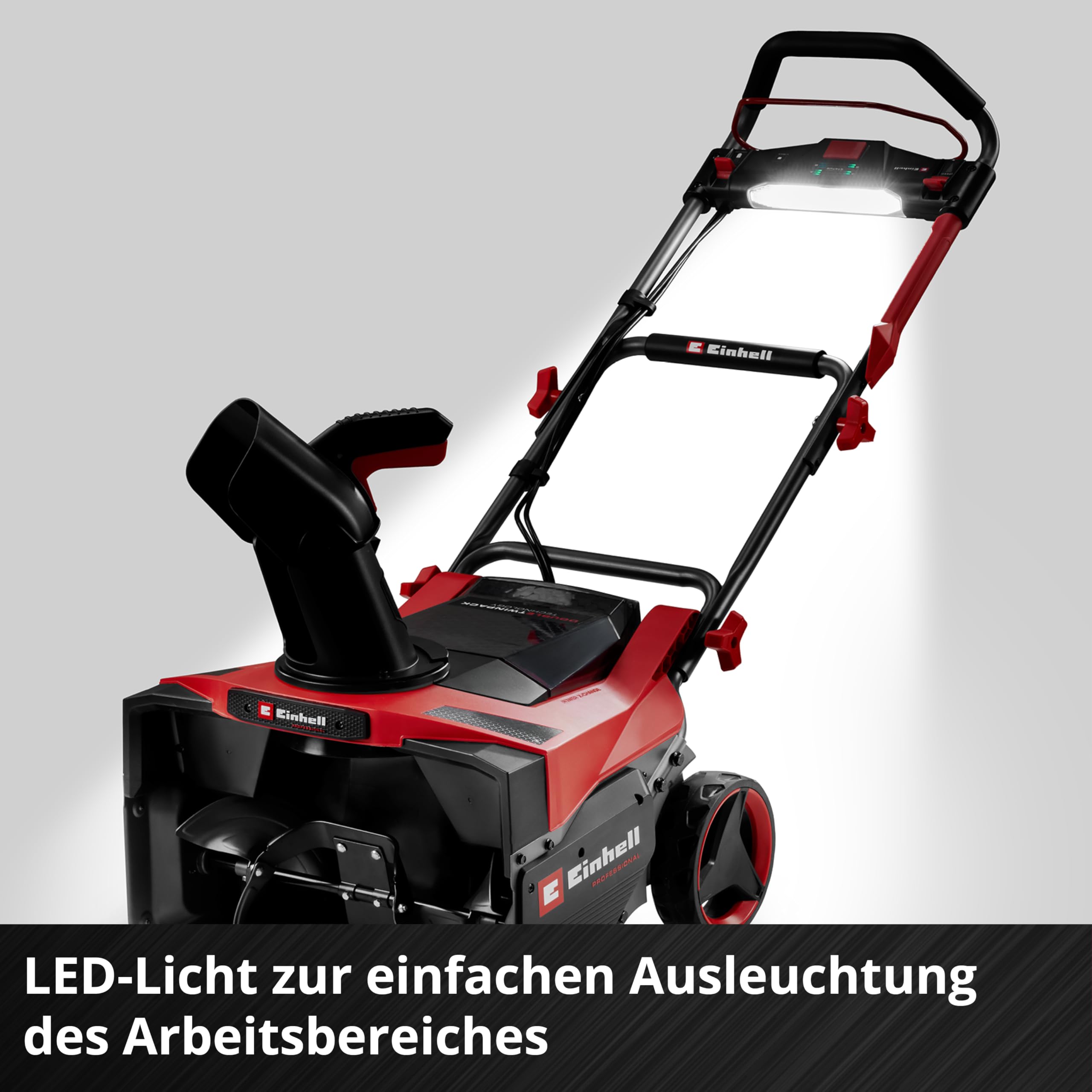 Einhell Professional Akku-Schneefräse GP-ST 36/53 Li E BL Power X-Change (36 V, 53 cm Arbeitsbreite, max. 33 cm Schneehöhe, inkl. Reinigungsspatel, inkl. 2X 4,0Ah Akku & Twincharger)