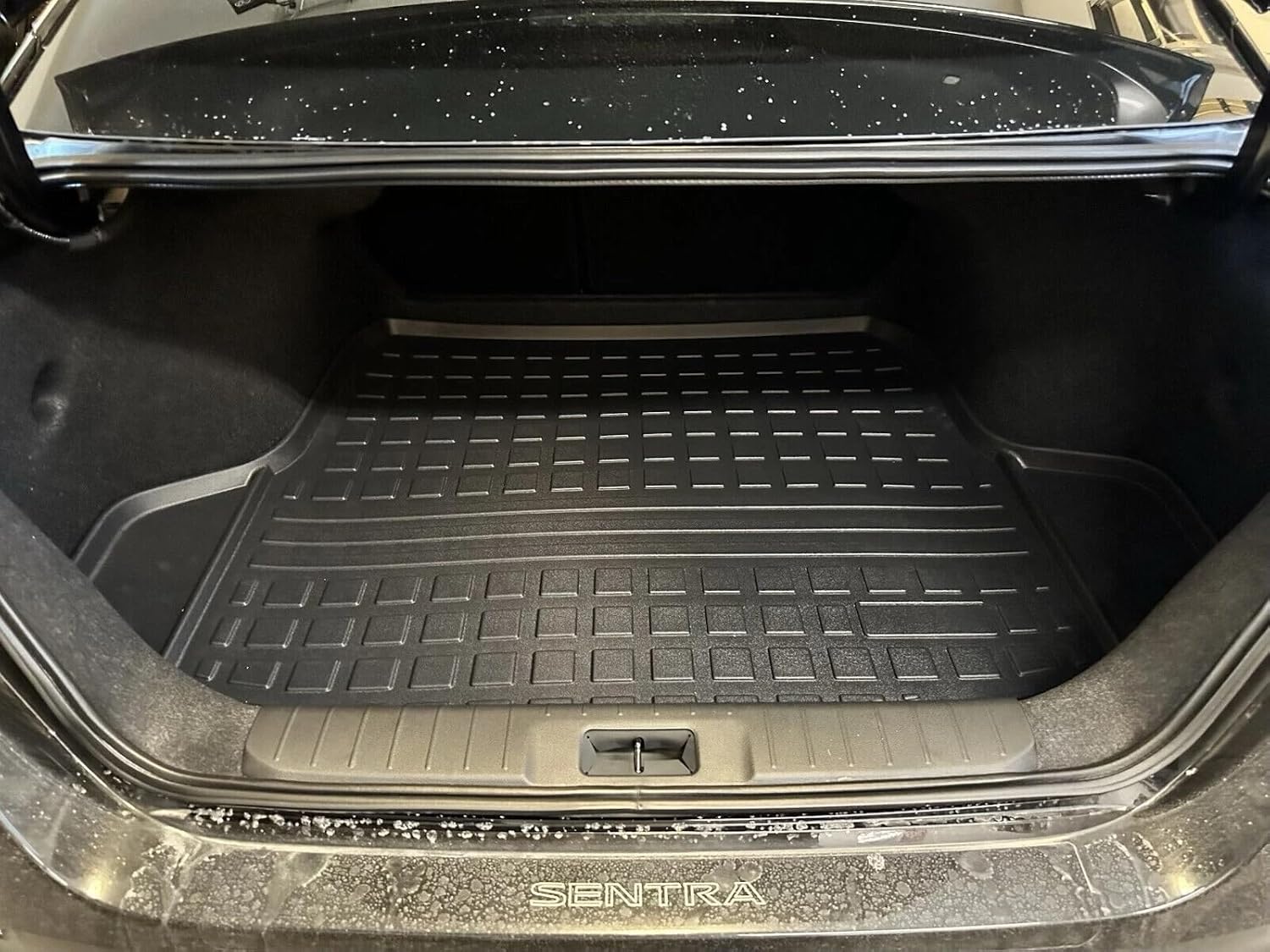 Cargo Liner - Trunk Mat for Nissan SENTRA 2020-2025 – Weather-Resistant Trunk Mats for Cars with Raised Lip–Non-Slip Car Trunk Mat Tray Pad Boot–Laser Pre-Cut Design