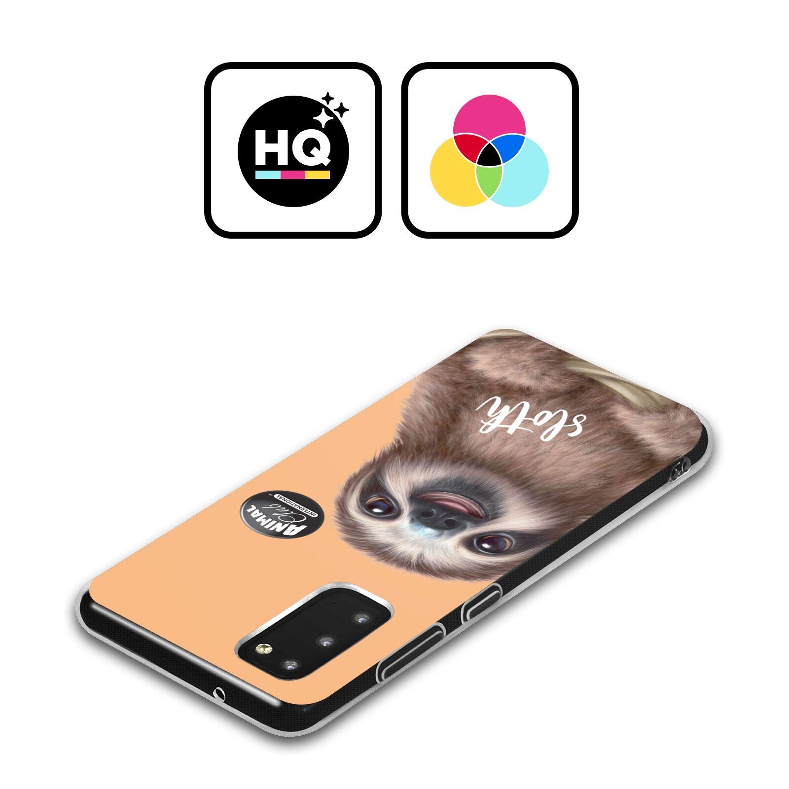 Head Case Designs Licenza Ufficiale Animal Club International Bradipo Facce Custodia in Gel [Protezione di Grado Militare] Compatibile con Samsung Galaxy A34 5G
