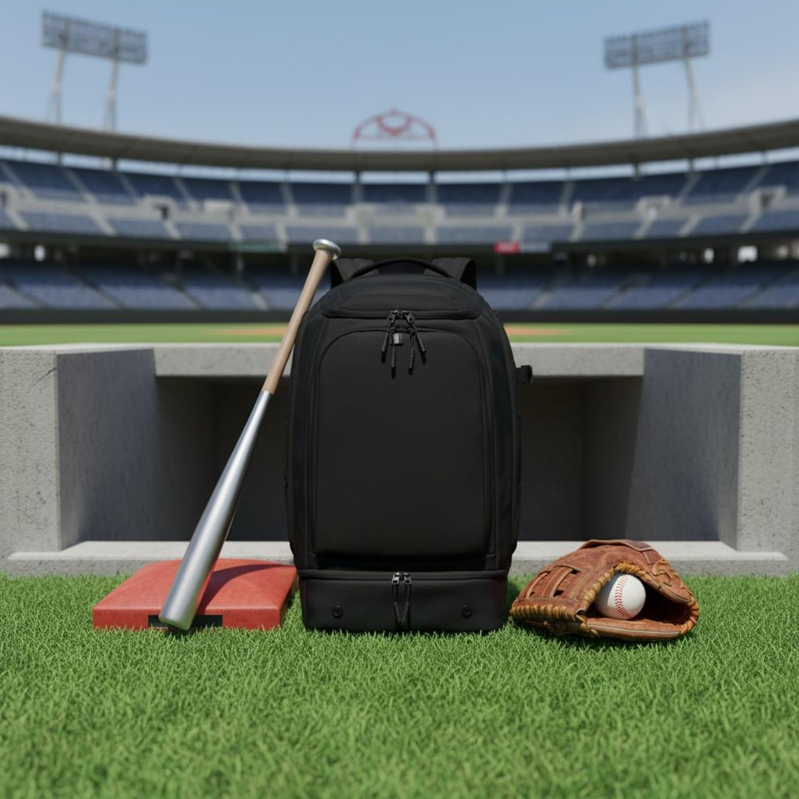 Perfeclan Mochila de Béisbol Mochila Deportiva Bolsa de Entrenamiento Bolsa de Equipo con Gran Capacidad y Organización para Bate Guantes y Gorra Impermeable
