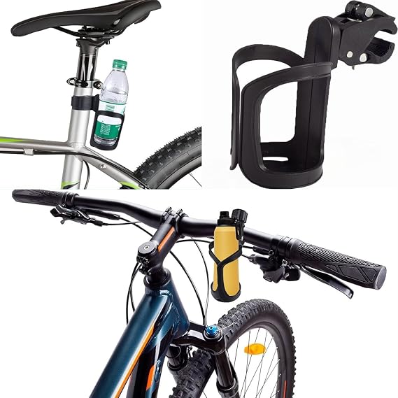 Bike Cup Holder,2 Pack 360°Rotating Stroller Cup Holder,ABS Adjustable Drink Coffee Bottle Organizer for Baby Bottles,Pushchairs,Bicycles Wheelchairs Fast Dismounting Anti-Slip Beverage Holder