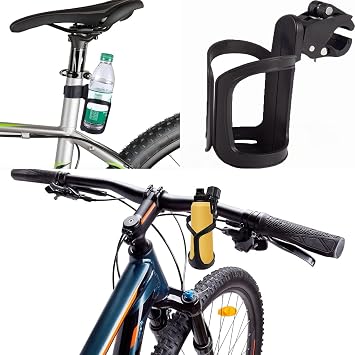 Bike Cup Holder,2 Pack 360°Rotating Stroller Cup Holder,ABS Adjustable Drink Coffee Bottle Organizer for Baby Bottles,Pushchairs,Bicycles Wheelchairs Fast Dismounting Anti-Slip Beverage Holder
