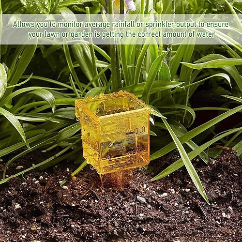 Miniatura 2 de ZORZA Medidor de lluvia para exteriores, medidor de lluvia de plástico transparente, herramienta de medición de lluvia de 1.5 pulgadas de ancho,
