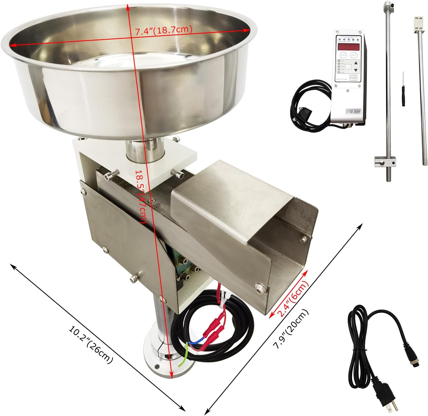 Automatic Disc Vibrating Feeder Stainless Steel Feeding Device Silo Vibrating Disk Silo with Amplitude 0.1-0.5